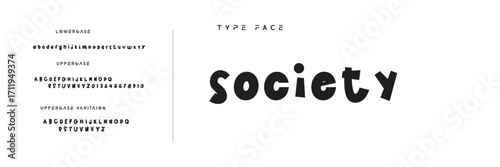 Cartoon audacious alphabet, playful uneven letters, bold geometric graffiti font for kid toy logo, youthful lettering, joyful headlines, and comic book typography. Vector typeset.