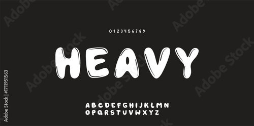 Cartoon audacious alphabet, playful uneven letters, bold geometric graffiti font for kid toy logo, youthful lettering, joyful headlines, and comic book typography. Vector typeset.