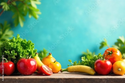 A vibrant and cheerful scene featuring bright, freshly picked produce displayed attractively, evoking a feeling of freshness and approachability , ripe, countryside