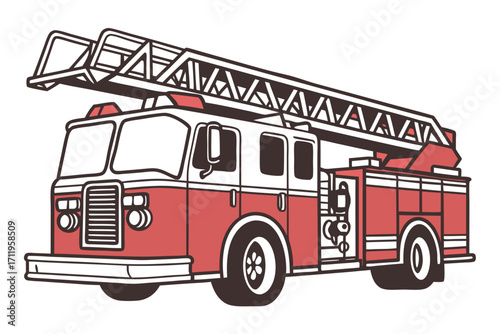 fire truck vector illustration