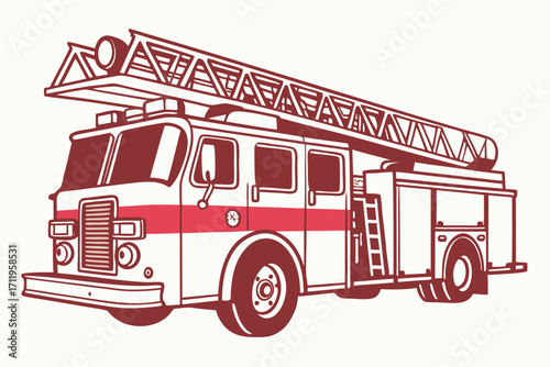 red fire truck