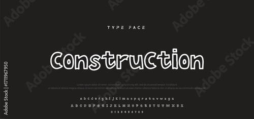 Playful cartoon Font, funky typeface for joyful brings life designs like children's artwork, birthday invitations, playful branding, and carnival typography. Vector typeset