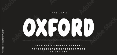 Playful cartoon Font, funky typeface for joyful brings life designs like children's artwork, birthday invitations, playful branding, and carnival typography. Vector typeset