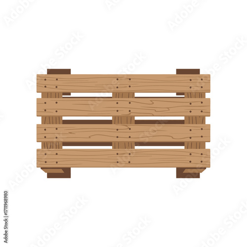 Wooden Pallet for Shipping and Storage of Goods.