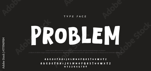 Playful cartoon Font, funky typeface for joyful brings life designs like children's artwork, birthday invitations, playful branding, and carnival typography. Vector typeset