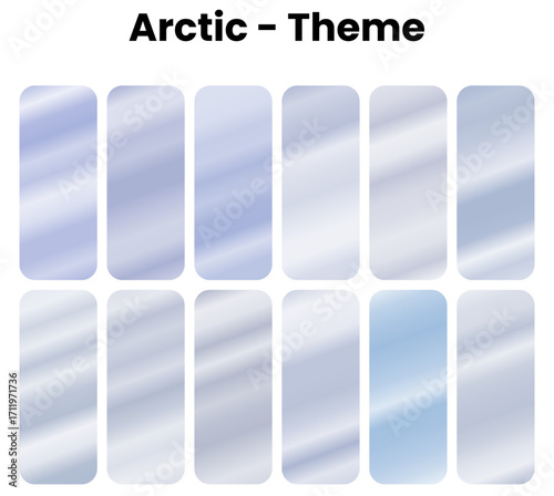 An arctic and serene collection of gradients. This pack features a cool and tranquil palette of light blues and purples. The gradients are perfect for designs that need a clean, subtle, and calming, i