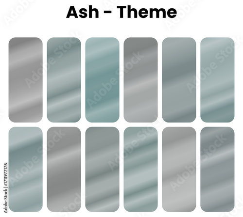 A cool and modern collection of slate gradients. This set captures the bluish-gray tones of slate stone. The gradients are perfect for architectural, tech, and contemporary designs that need a sleek a