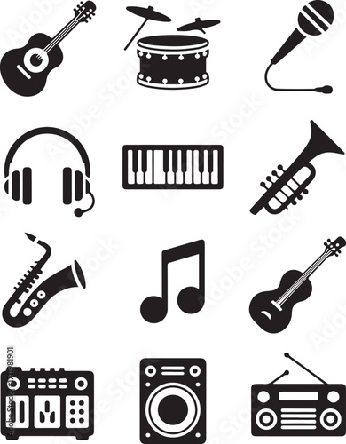 Musical instruments create dynamic soundscape art