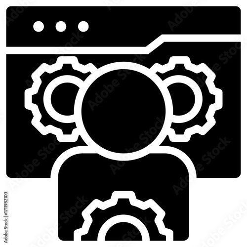 Specialist icon isolated on white background. vector illustration icon for digital nomad