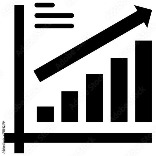 Growth icon isolated on white background. vector illustration icon for digital nomad