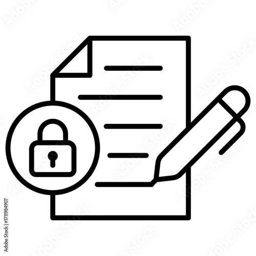 Non Disclosure Outline Icon