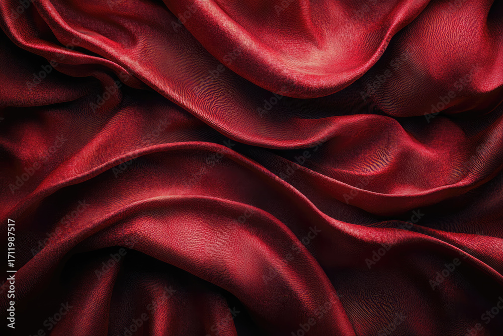 Obraz premium Vibrant Plush Red Backdrop With Realistic Velvet Finish