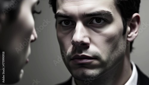 Angry Man Confronting Woman – Intense Emotional Expression