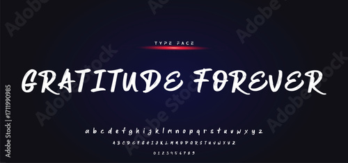 Lettering font isolated on black background. Texture alphabet in street art and graffiti style. Grunge and dirty effect. Vector brush letters.