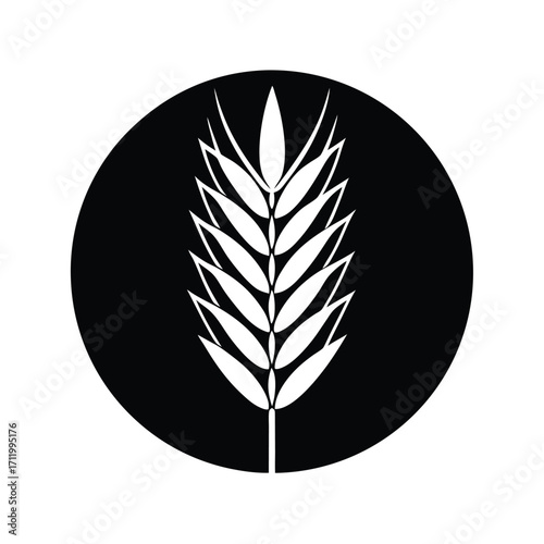Wheat Icon Minimal Vector