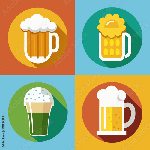 beer mug vector illustration