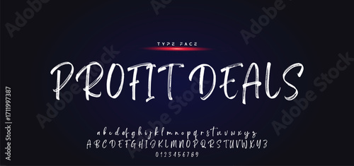 Best Alphabet Painting Paint Brush Beauty Script Logotype Font lettering handwritten