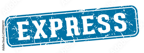 express rectangular sign. express stamp
