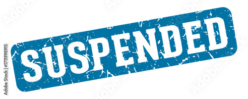 suspended rectangular sign. suspended stamp