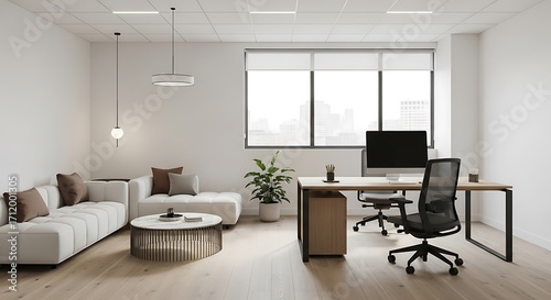 Wallpaper Mural Modern Office Interior. (1) Torontodigital.ca
