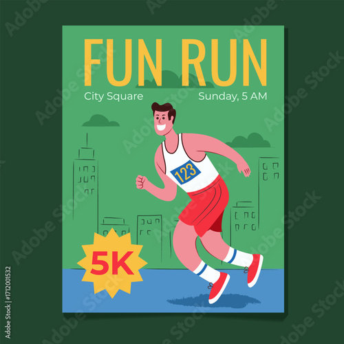 Five Kilometer Fun Run Poster