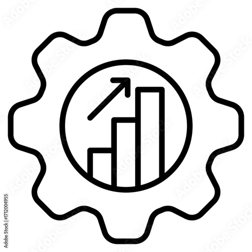 Optimization line icon