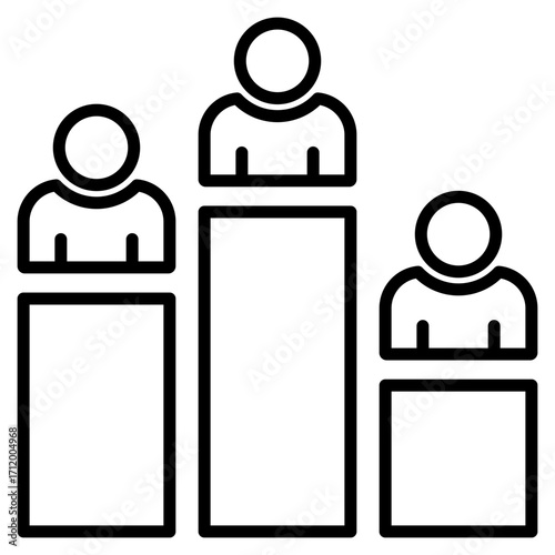 Ranking line icon