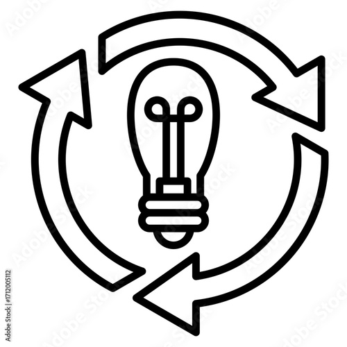 Synchronize line icon