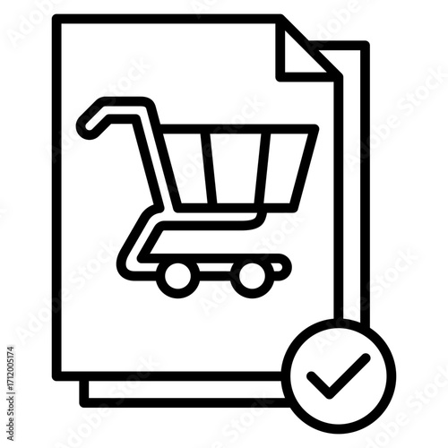 Order line icon