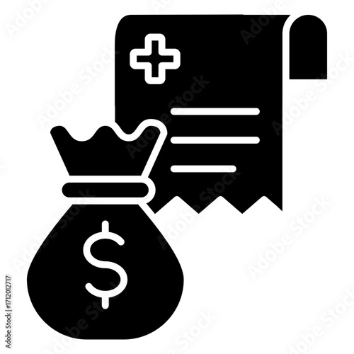 Budget Glyph Icon