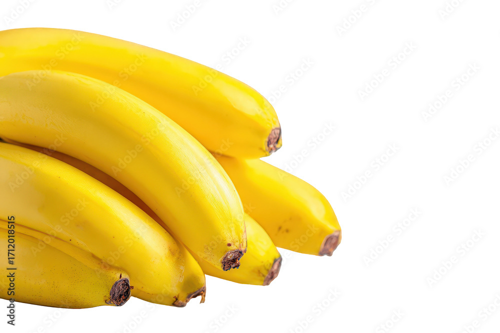 Ripe Yellow Bananas on Black Background Ripe Yellow Bananas on Black Background