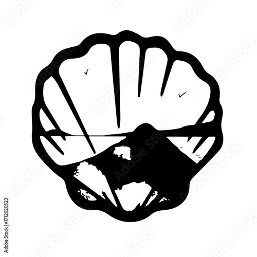Minimalist black infinity symbol containing a pine forest silhouette, a creative graphic concept representing endless nature, eternal wilderness, and the infinite beauty of the outdoors