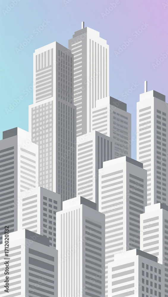 Fototapeta premium modern city skyline
