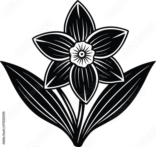 Abstract geometric pattern of intersecting lines and shapes in black isolated on transparent background