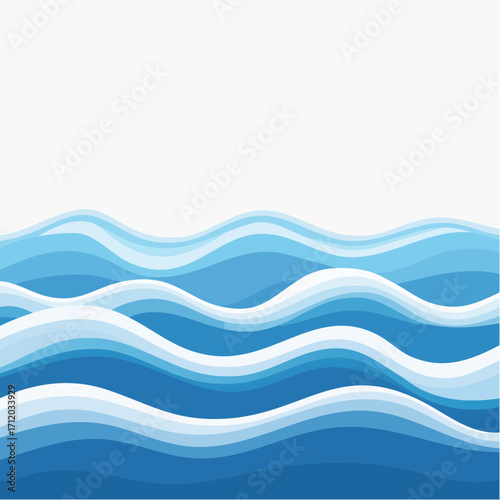 Illustration vectorielle texture eau stylisée