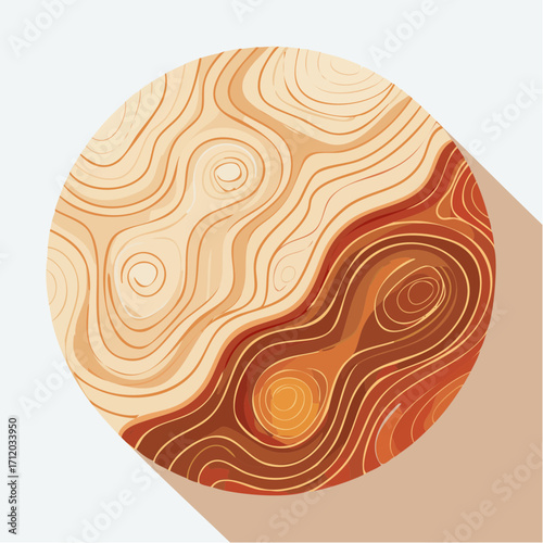 Motif graphique de veinage bois clair minimaliste