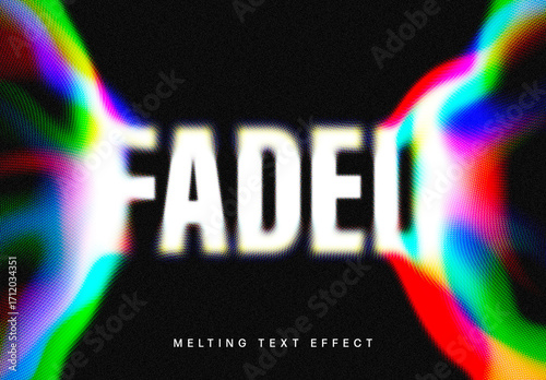 Melting Text Effect Mockup