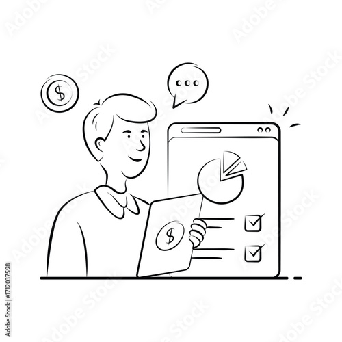 Take your hands on this amazing illustration of financial analysis