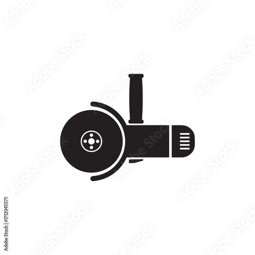 Welding Machine Silhouette Vector Icon – Industrial Tool