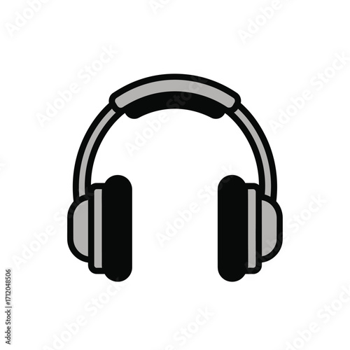 Modern headphones design for music listening and audio enjoyment.