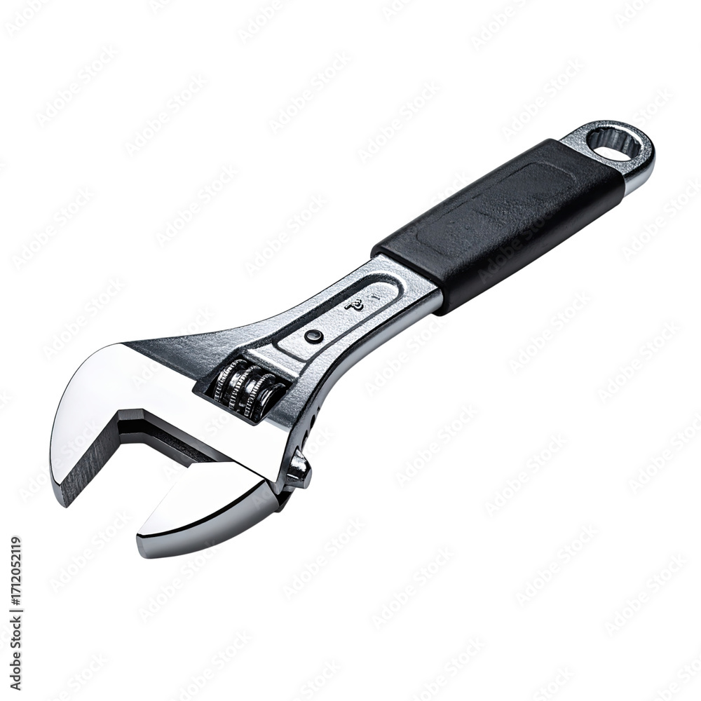 Obraz premium Adjustable wrench designed for versatile use in various mechanical and construction tasks