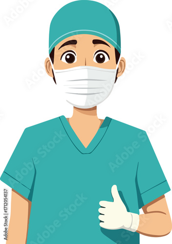 Healthcare Worker Illustration