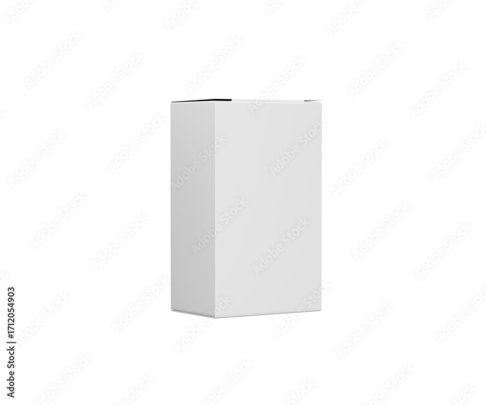 © Hammad - Blank white rectangular product packaging box isolated on transparent