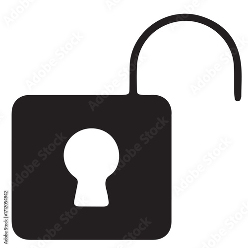 vector illustration of lock icon