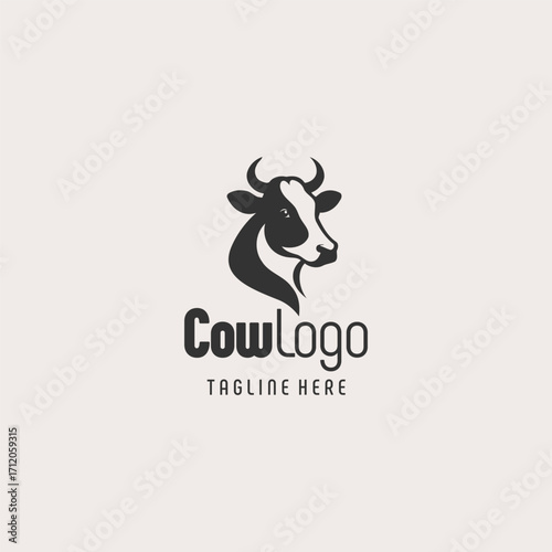 Premium Cow Branding Logo Symbol