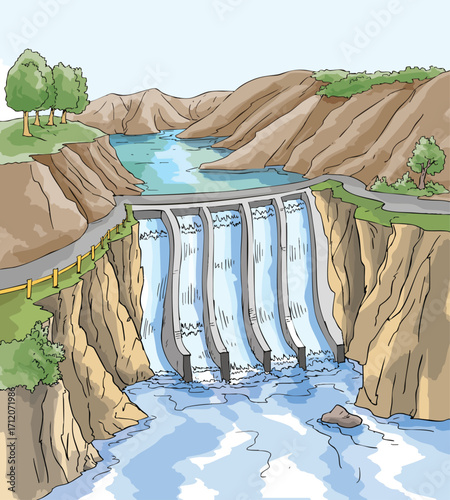Dam. Hydroelectric.