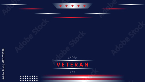 Happy Veterans Day for honor of those who have served, background copy space area, suitable for design at the event
