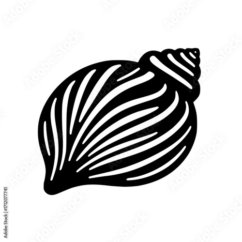 Seashell Silhouette SVG