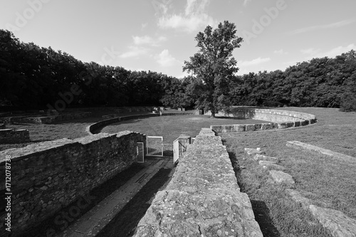 Wallpaper Mural Roman Amphitheatre at Aquincum in Budapest, Hungary.  Torontodigital.ca