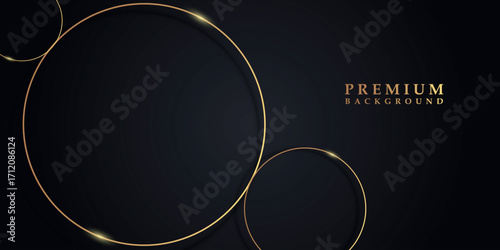 Abstract background with luxurious and shiny gold geometric shapes. Premium background for banners, covers, brochures, flyers, and cards. VOL. 3